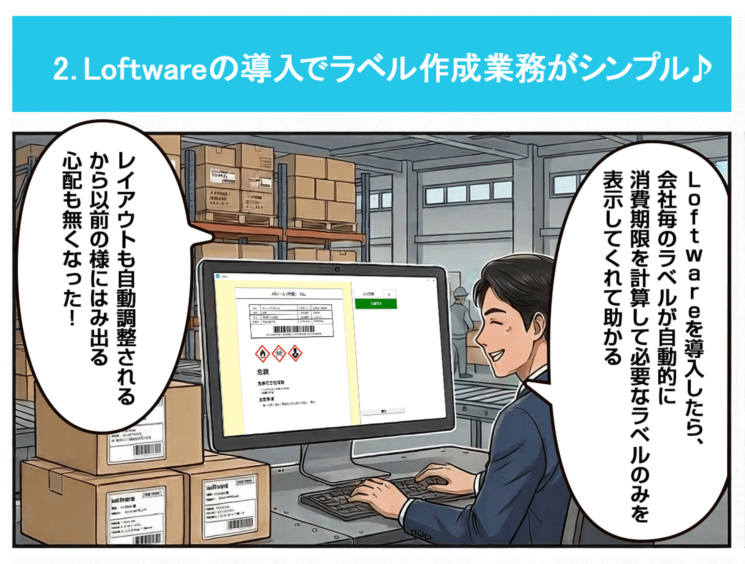 loftware概要説明用漫画