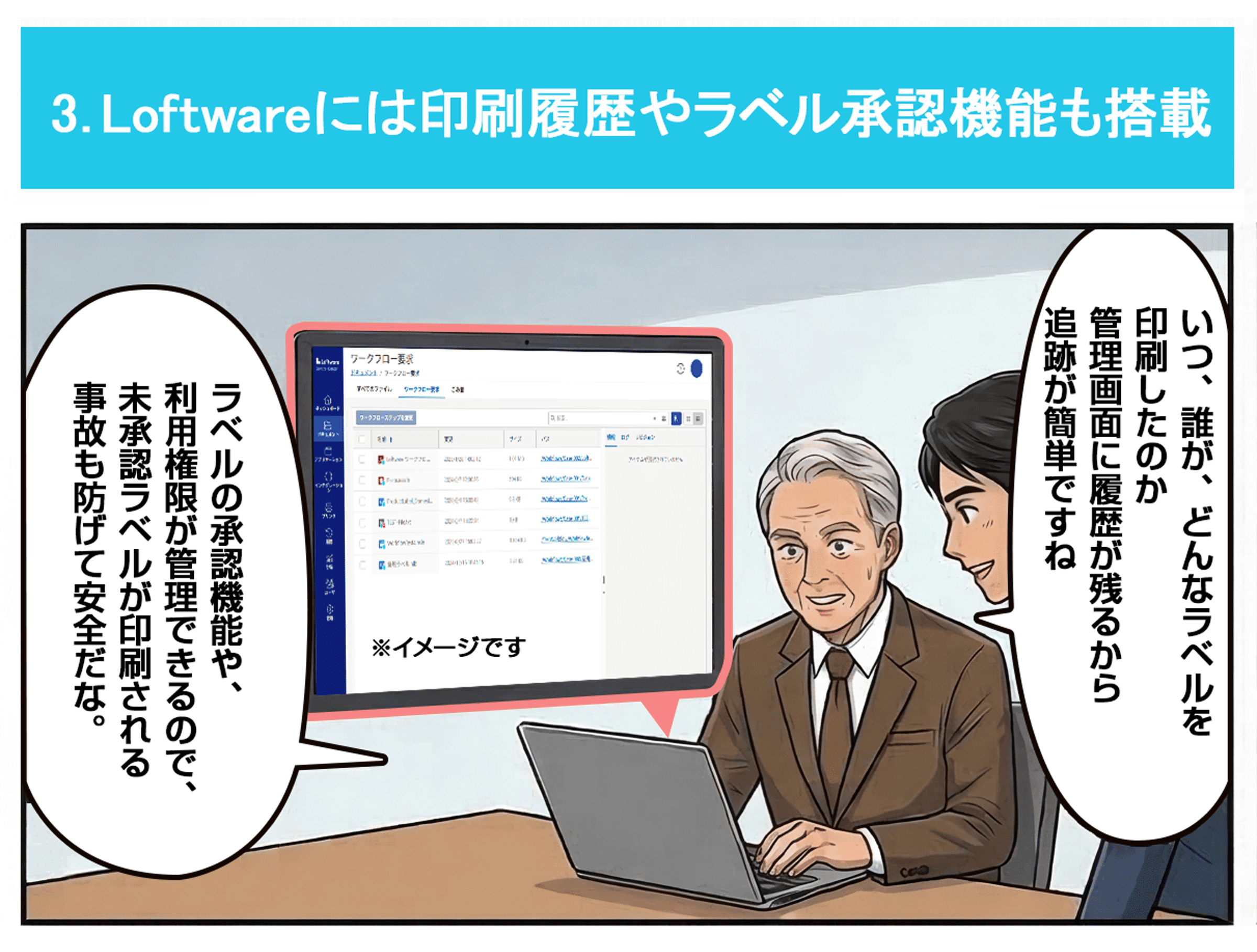 loftware概要説明用漫画
