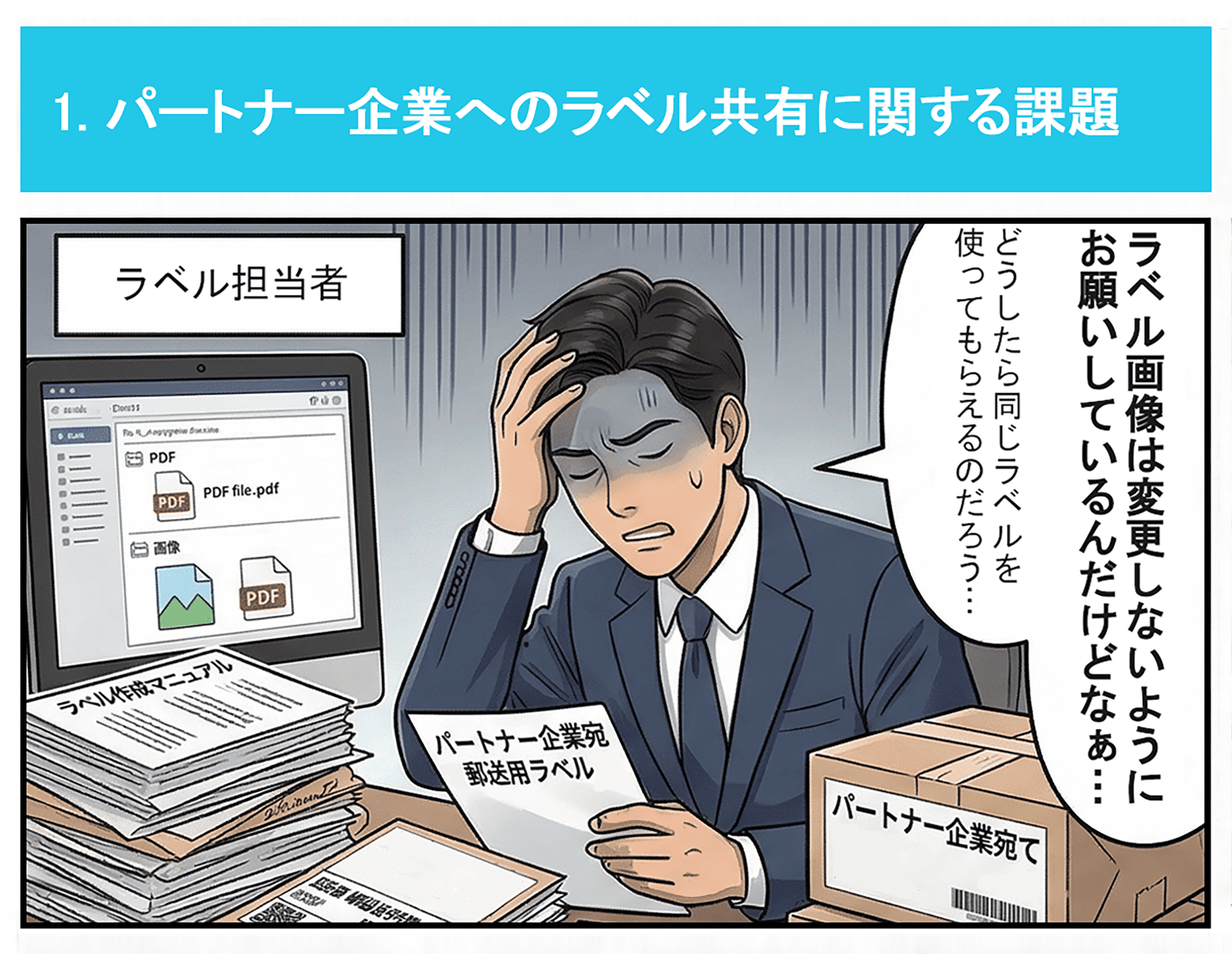 loftwareサプライチェーンソリューション説明用漫画